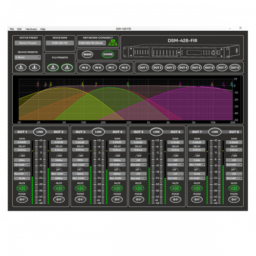 DSM-428-FIR 4 IN / 8OUT Digital Speaker Management