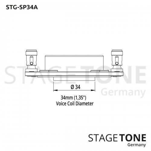 Stagetone STG-SP-34-A Ersatz Diaphram, 34 mm (1,34") Schwingspule, 8 Ohm
