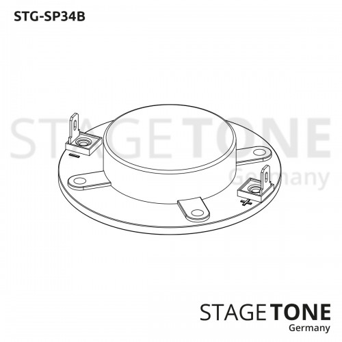 Stagetone STG-SP-34-B Replacement Diaphram, 34 mm (1,34") Voice Coil, 8 Ohm